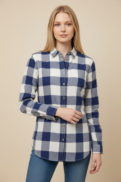 Blusa leñadora MOSSIMO DUTTI Mujer