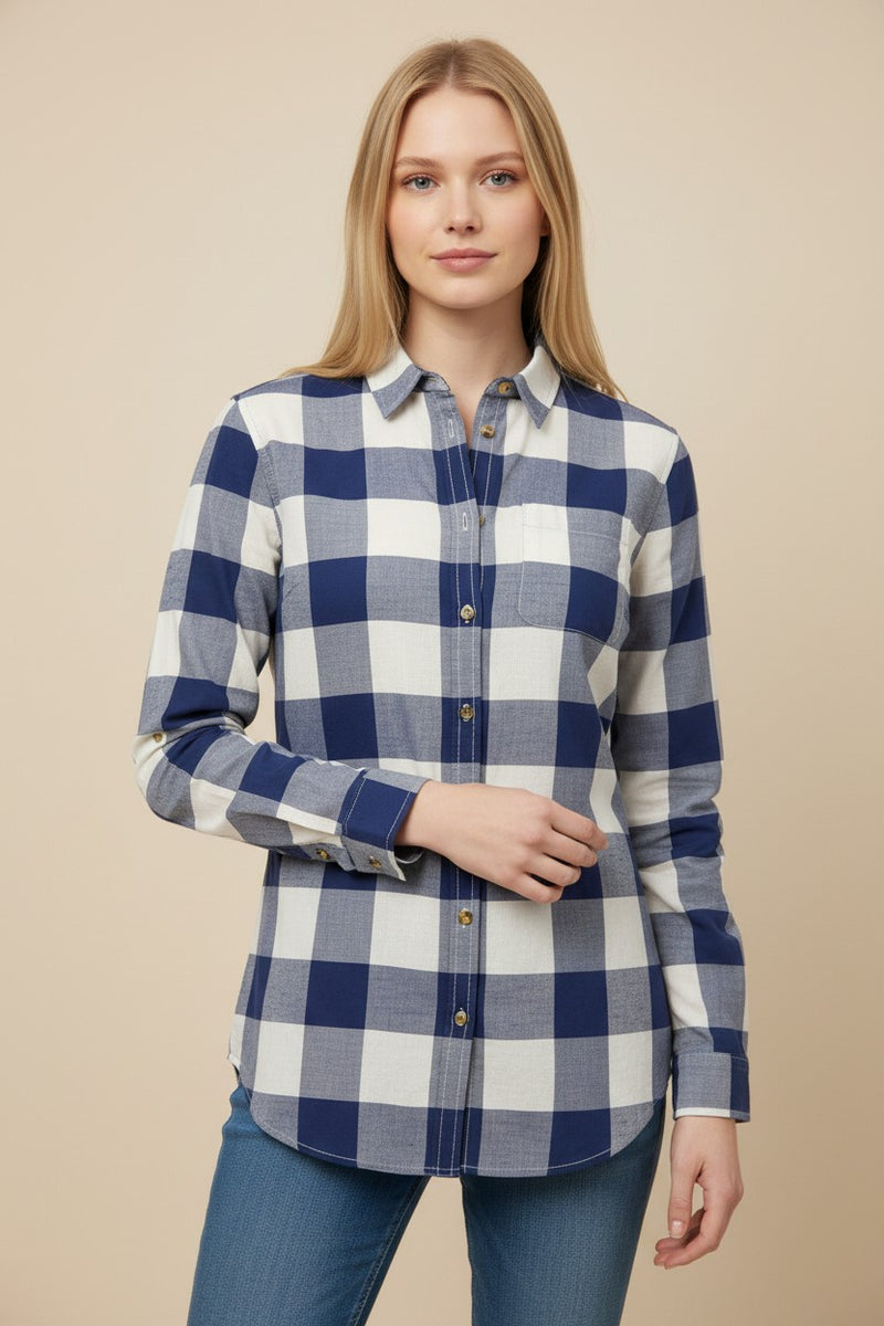 Blusa leñadora MOSSIMO DUTTI Mujer