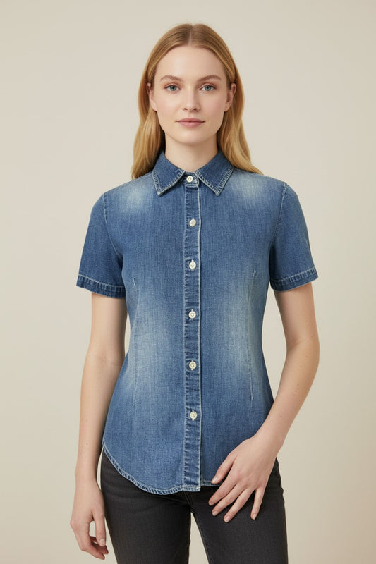 Blusa denim GAP Mujer
