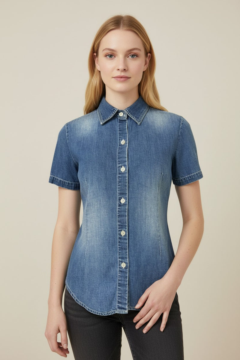 Blusa denim GAP Mujer
